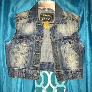 STAR HALF BLUE JEAN COAT